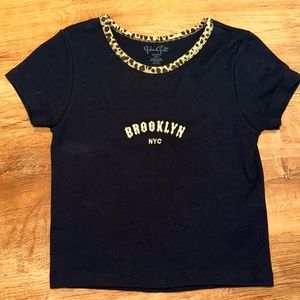 black baby t with cheetah print